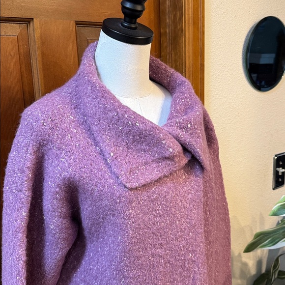 PRICE FIRM Eileen Fisher Lavender Wool Jacket Size M - Picture 10 of 10